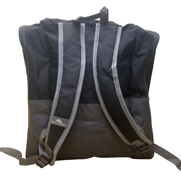 High Sierra Unisex Black Polyester Multi-Zipper Ski Snowboard Boot Bag Backpack - Picture 3 of 10
